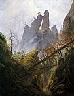 Rocky Ravine by Caspar David Friedrich